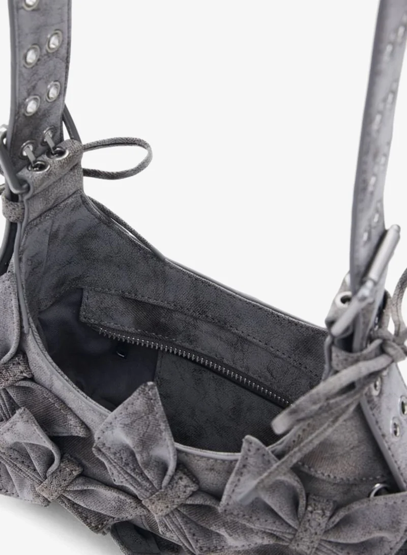 DESIGUAL Grey Small Bag With Butterfly Appliqués for Women | Best Price UAE