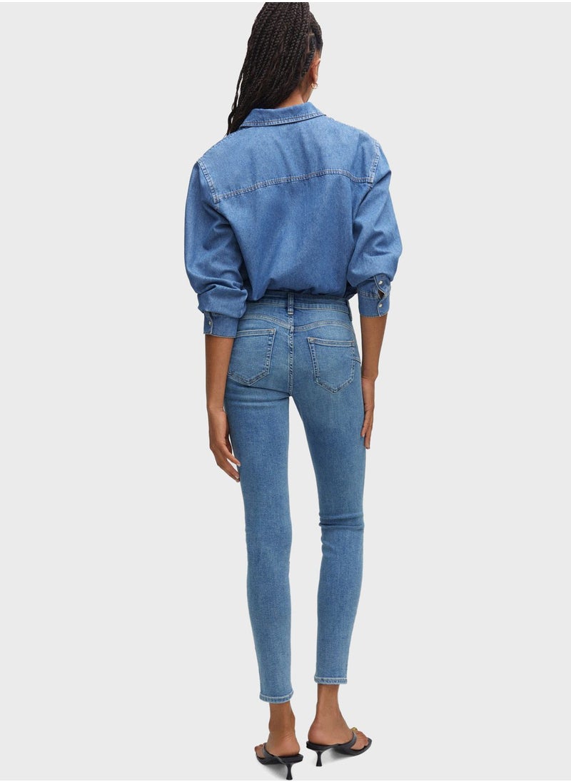 MANGO - High Waist Jeans - Image 1
