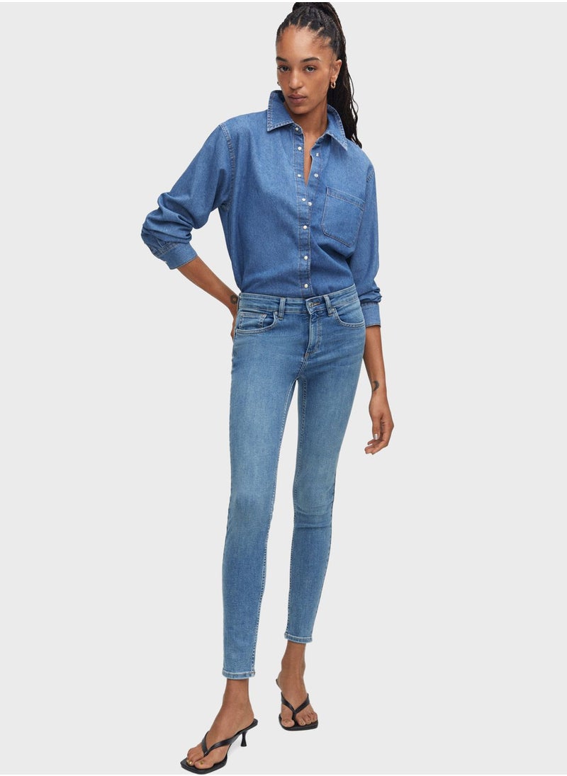 MANGO - High Waist Jeans - Image 1