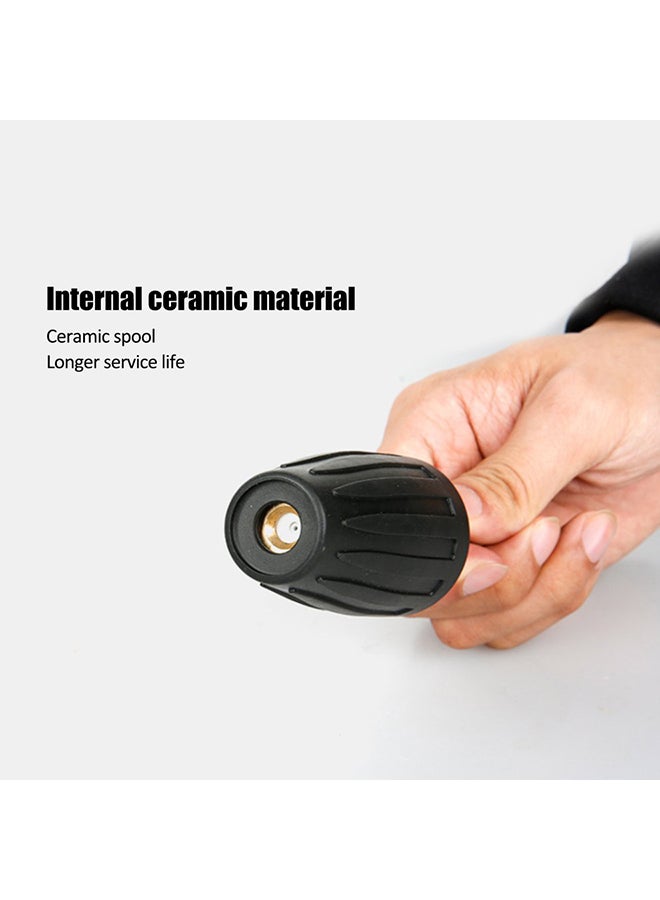 Loquat 360 Degree Rotating Turbo Nozzle Spray Tip Black/Gold 5.5*5.5*11cm - Image 4