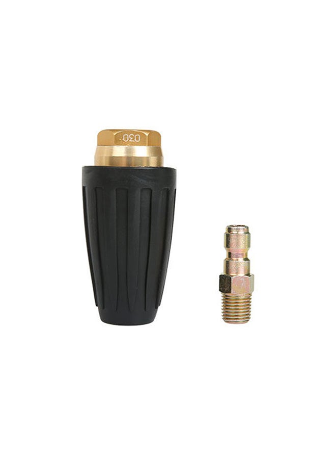 Loquat 360 Degree Rotating Turbo Nozzle Spray Tip Black/Gold 5.5*5.5*11cm - Image 1