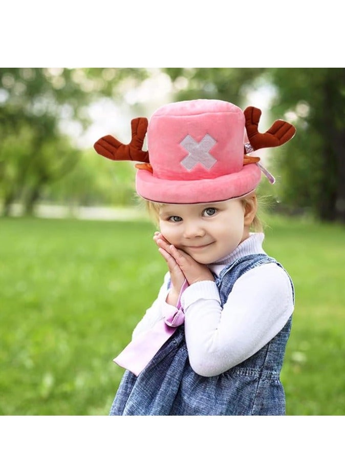 RATSAW 1 Piece Anime Hat Joba Chopper Cosplay Hat Winter Hat Anime Cartoon Character Hat for Adults and Children Joba Hat Pink  - Image 2