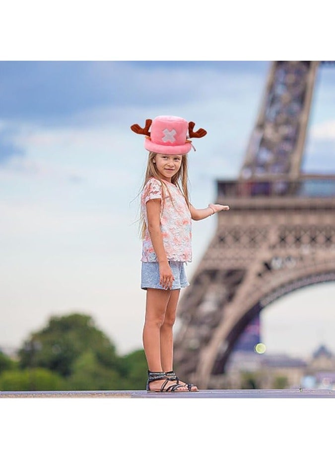 RATSAW 1 Piece Anime Hat Joba Chopper Cosplay Hat Winter Hat Anime Cartoon Character Hat for Adults and Children Joba Hat Pink  - Image 5