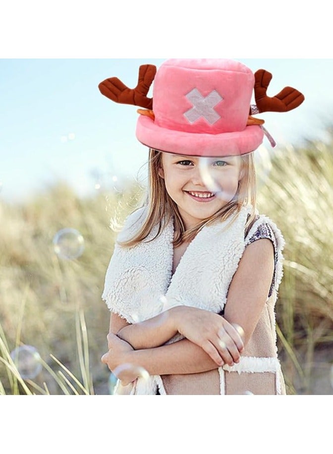 RATSAW 1 Piece Anime Hat Joba Chopper Cosplay Hat Winter Hat Anime Cartoon Character Hat for Adults and Children Joba Hat Pink  - Image 4