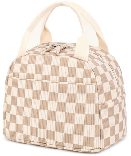 Bluboon Lunch Bag for Women Men Cute Corduroy Lunch Tote Bags Reusable Insulated Lunch Box Large Capacity Reusable Insulated Cooler for Work Picnic or Travel - Image 1