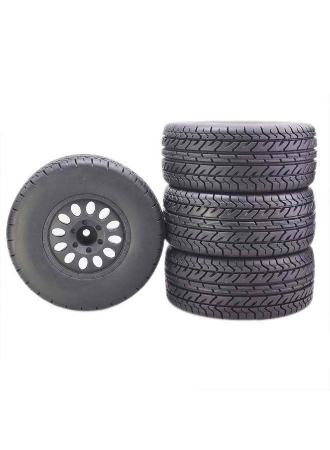 RC1:10 Short Truck Tire Huanqi 727 Prosperous Tang Thunder Magic Dhk8135 All-terrain Street Running Mountain Rat Wasteland Tire K1-Color:108mma Model 1 Piece  - Image 3