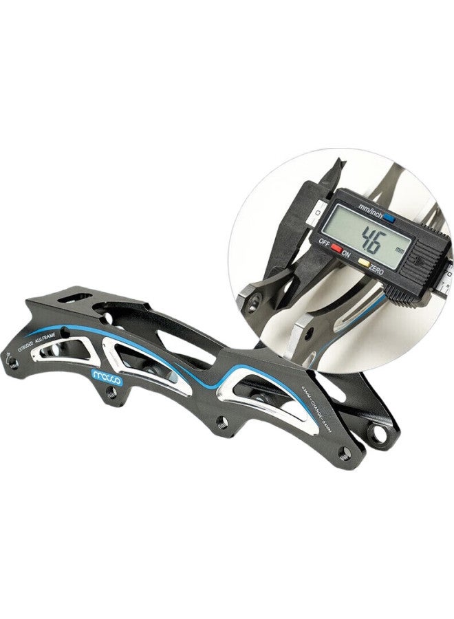 Meter high Migao Roller Skates For Children, Inline Skates For Boys And Girls, Flat Skate Shoes, Complete Set, Adjustable Straight Wheels, S7 Blue Set, Size M - Image 2