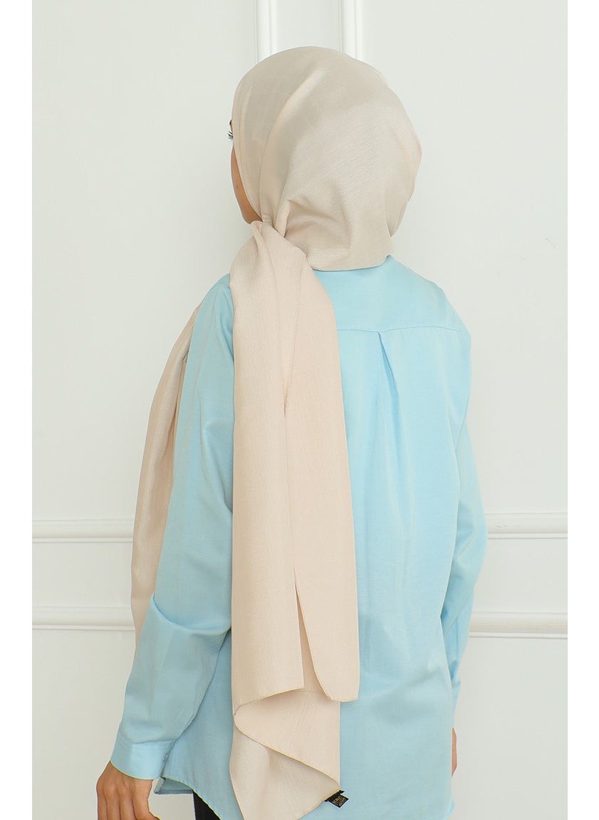 Sefa Merve Armül Shawl 81076-22 Sand Beige  - Image 4