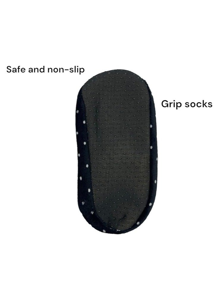 DeloPik 6 pair Baby Non Slip Socks, Kids Socks for Boys and Girls, Anti Skid Floor Socks indoor Foot Cover 8-10 years - Image 3