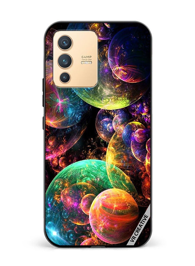 VR CREATIVE Protective Case Cover For Vivo V23 5G Galaxy Design Multicolour - Image 1
