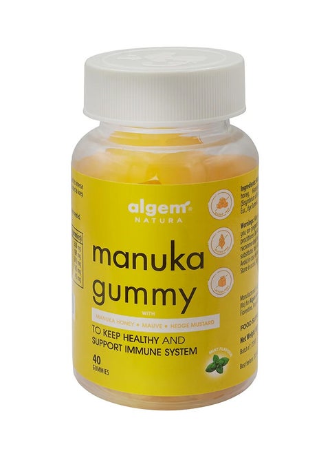 Algem Natura Manuka Gummies – Immune Support & Antioxidants, 40 Count