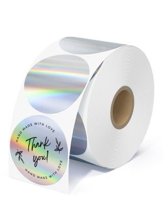 Holographic Round Thermal Label Stickers Circle 2 Inch Printable Rainbow Thermal Printer Labels Stickers Self-Adhesive Name Price Tag DIY Custom Logo Design(1 Rolls 400 labels) - pzsku/ZE65B75E61DE2D0A97061Z/45/_/1700120591/bb2dfad0-ebf9-47c2-8961-7570cf486958