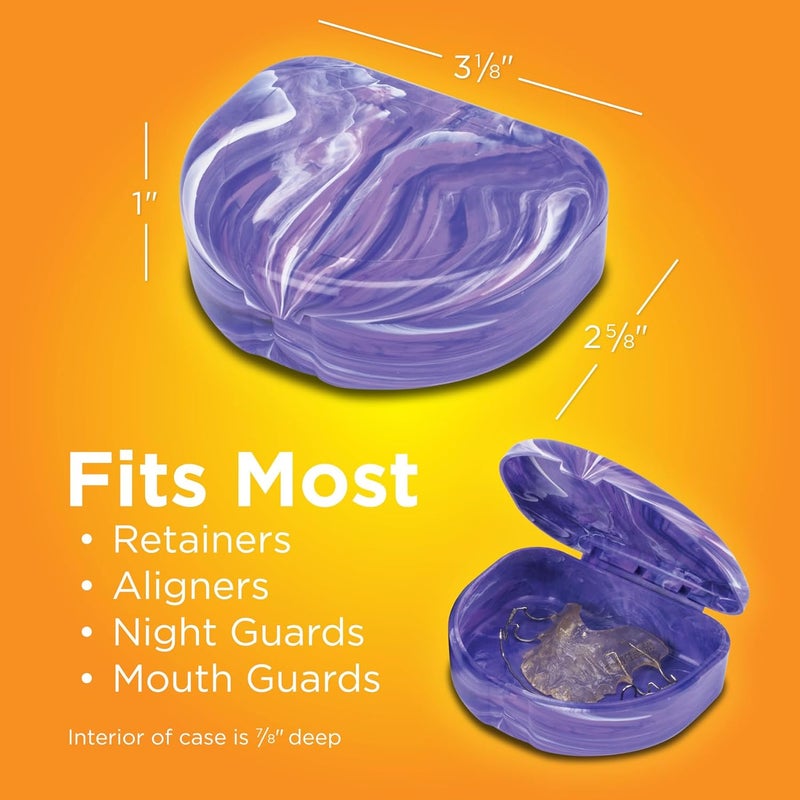 Practicon Marble Retainer Cases with Labels, Assorted Colors, 24 Pack - Image 5