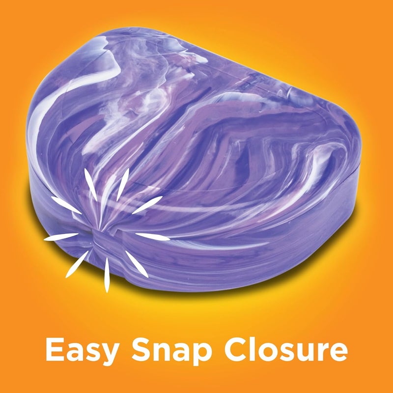 Practicon Marble Retainer Cases with Labels, Assorted Colors, 24 Pack - Image 3