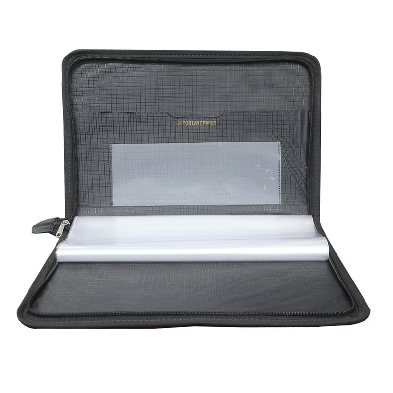 ECLET حافظات ملفات جلدية متعددة الاستخدامات للمحترفين للشهادات وحامل الوثائق وحقيبة الوثائق ومحفظة الملفات بحجم قانوني مع 20 غلافاً - Image 2