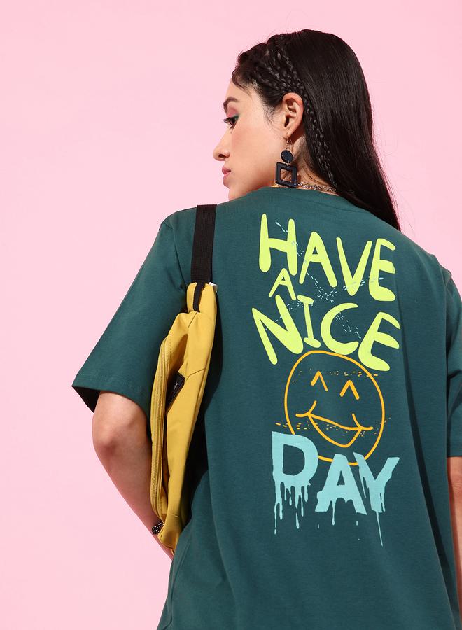 Dillinger Oversized Back Slogan Print T-Shirt With Short Sleeves - Image 3