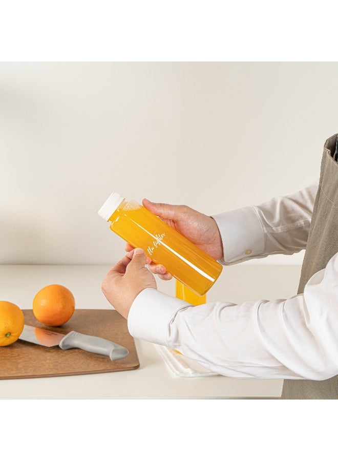 Restaurantware 1.9 × 1 بوصة ملصقات زجاجات عصير مقاتل الإنفلونزا، 100 ملصق ذاتي اللصق للزجاجات - مقاوم للتكثف، لحقائب المشروبات، شفاف مع خط أبيض ملصقات بلاستيكية مقاومة للماء - Image 5