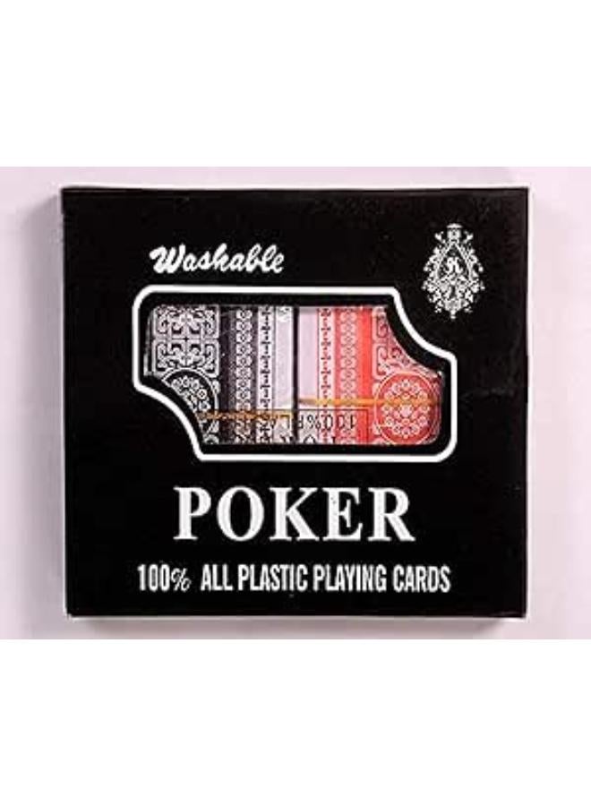 بطاقات لعب بلاستيكية من متجر نيكست ستور، قطعتين - متعددة الألوان - لعبة ممتعة لتنمية مهارات العقل والتركيز - مناسبة للأطفال من سن 4 سنوات فما فوق - لعبة تعليمية ممتعة