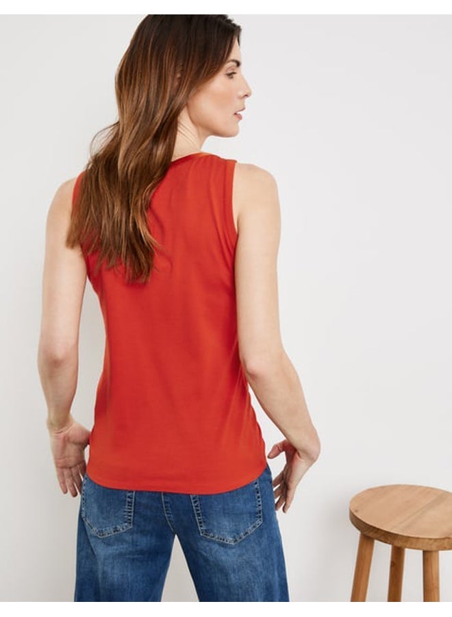 جيري ويبر بلوزة أساسية بتفاصيل من الساتان