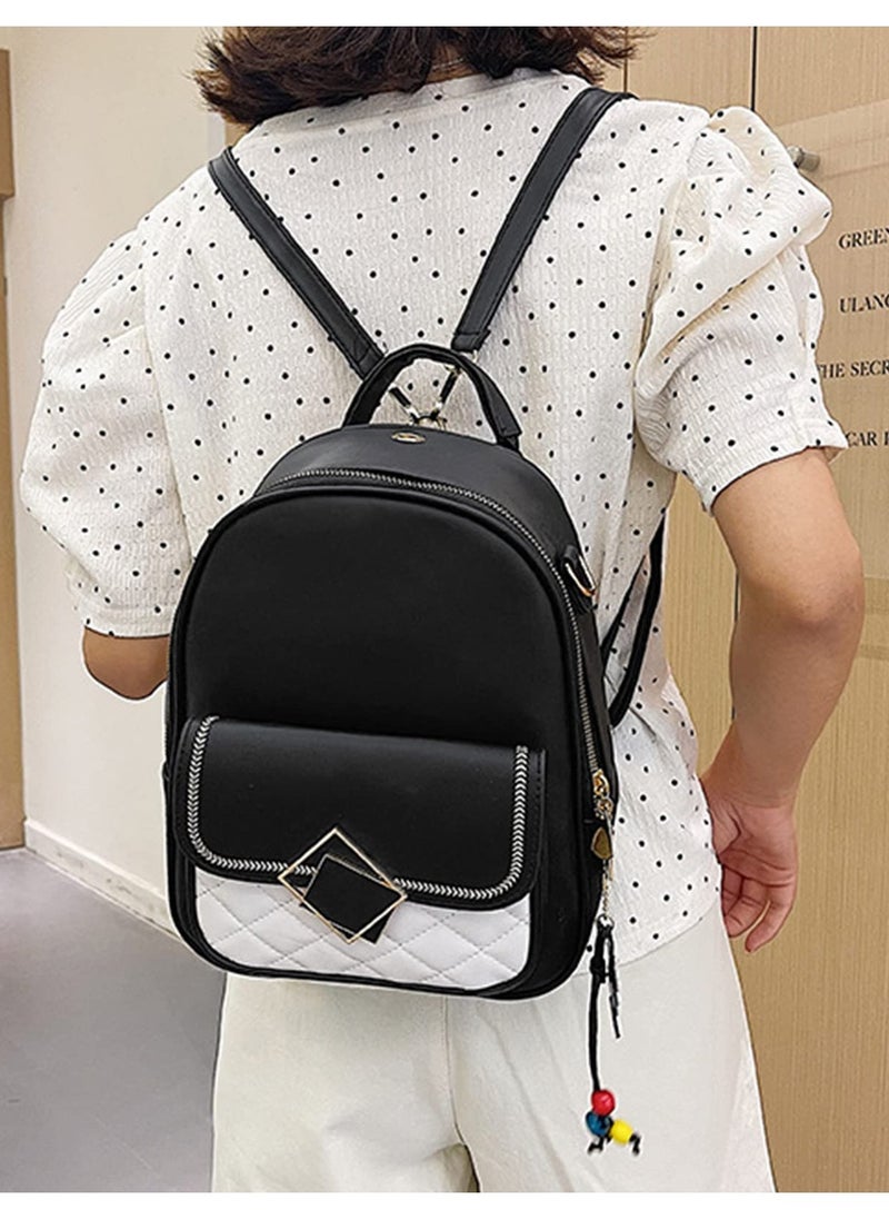 Excefore - Women Fashion Backpack, Purse Mini Handbag Rucksack PU Leather Daypack Shoulder Bags Casual Schoolbags for Teenagers Girls Work School Travel - Image 1
