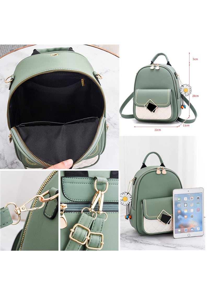 Excefore - Women Fashion Backpack, Purse Mini Handbag Rucksack PU Leather Daypack Shoulder Bags Casual Schoolbags for Teenagers Girls Work School Travel - Image 1
