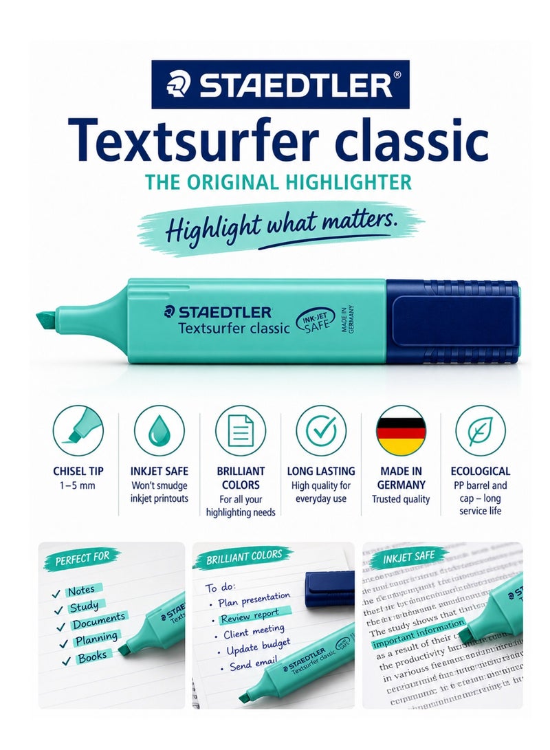 STAEDTLER 1-Piece Textsurfer Highlighter Dark Green - Image 1