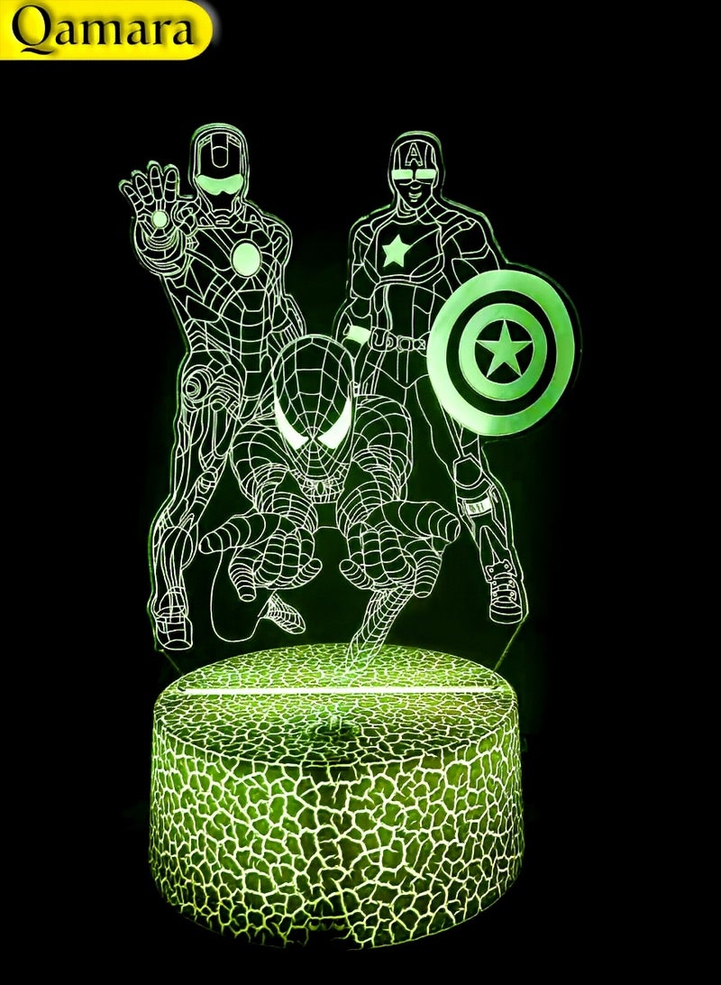 QAMARA 3D sci-fi characters, bring you visual impact. Spider-Man, Iron Man, Captain America, very cool on the desktop.  - Image 2
