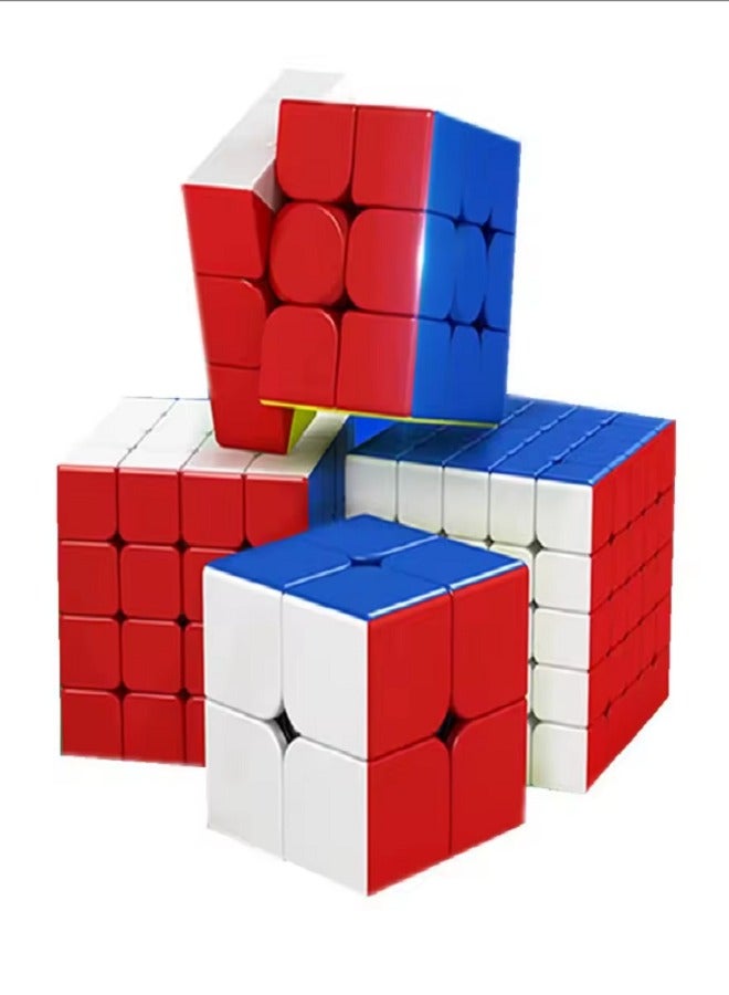 MoYu Moyu Meilong 2x2 - 3x3 - 4x4 - 5x5 Cube Bundle | Stickerless Magic Cubes with Smooth Turning - Image 2