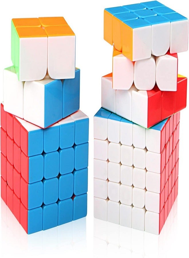 MoYu Moyu Meilong 2x2 - 3x3 - 4x4 - 5x5 Cube Bundle | Stickerless Magic Cubes with Smooth Turning - Image 3
