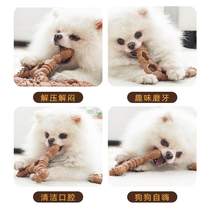 Dog Bone Chew Toy, Dental Stick, Tough, Self-Entertaining for Small Medium Dogs - Image 5