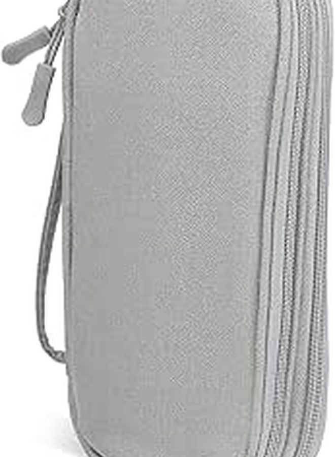حقيبة منظم كابل السفر المزدوج الطبقات لحمل الشواحن وكابلات USB - Image 1