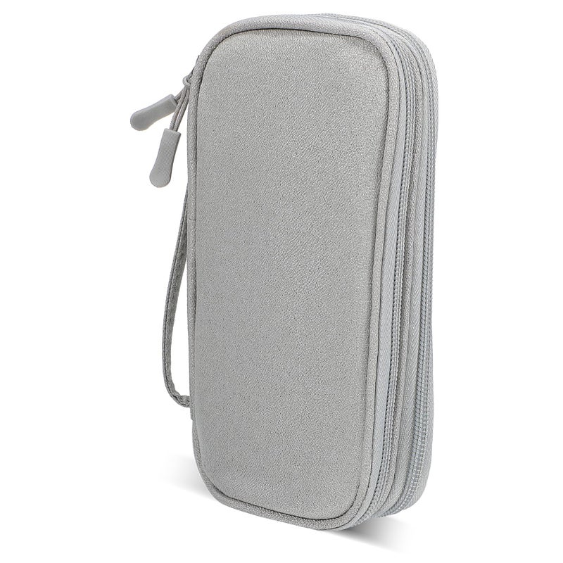 حقيبة منظم كابل السفر المزدوج الطبقات لحمل الشواحن وكابلات USB - Image 2