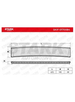 Stark STARK - POLLEN FILTER / CABIN FILTER FOR BMW - 64319257504 / 64319216591 / 64311000004 / 64318361899 / 64319071934  - Image 4