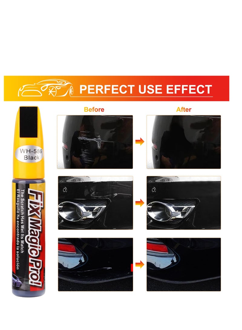 SYOSI Touch Up Paint for Cars, 4 Pcs Black Car Paint Scratch Repair, Two-in-One Car Paint Scratch Repair, Car Scratch Remover Pen, Automotive Touch Up Paint Pen to Repair Car Paint Scratches - Image 5