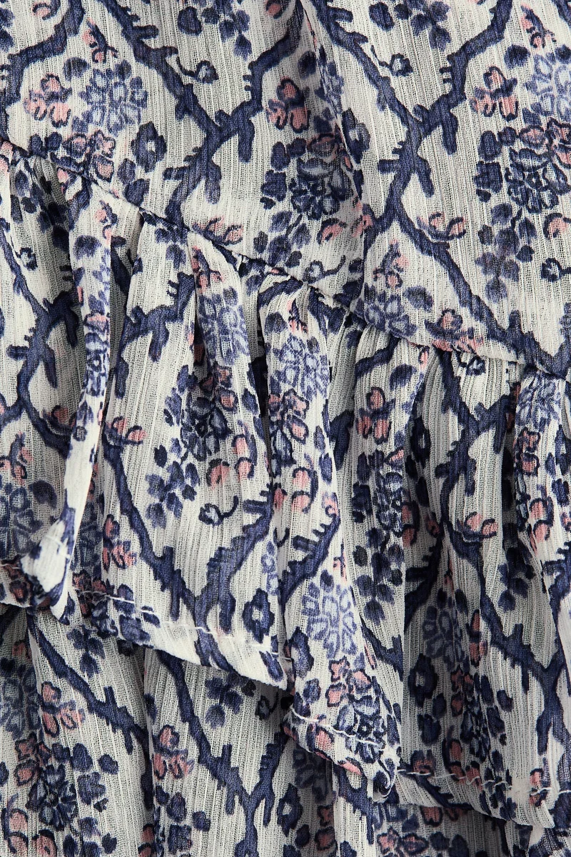 H&M  Flounce-trimmed dress for Women | Best Price UAE