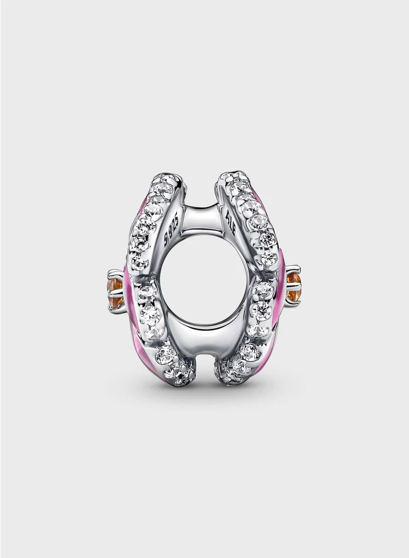 PANDORA Pink Pansy Flower Charm