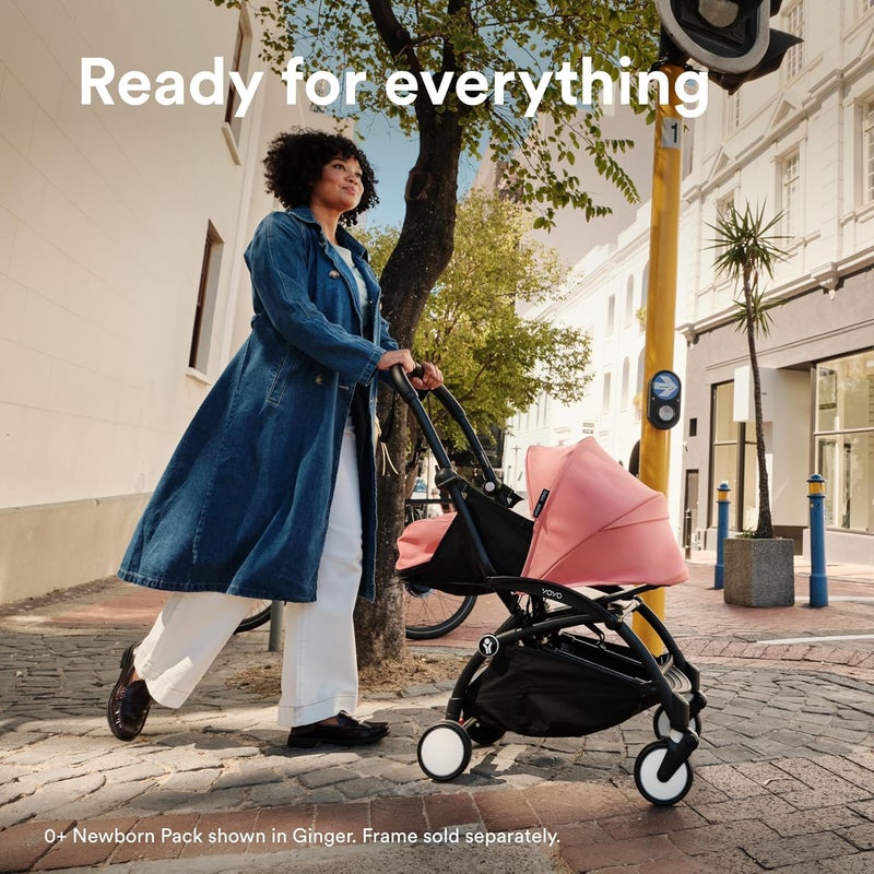 Stokke YOYO 0+ Newborn Pack - Includes Mattress, Extendable Canopy & Five-Point Harness - Requires YOYO Stroller Frame (Sold Separately) - Aqua - Image 3