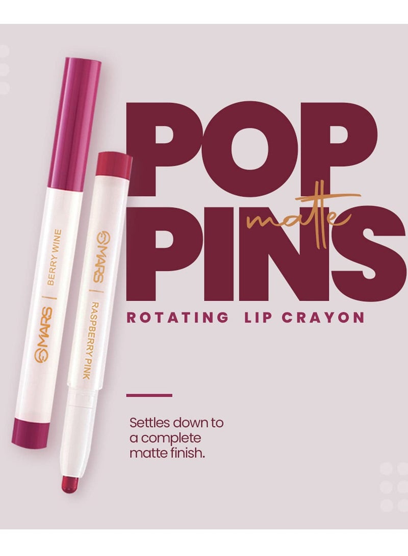 مارس قلم تلوين الشفاه بوبينز طويل الأمد قابل للسحب 1.3 جم 20 RED VELVET - Image 4