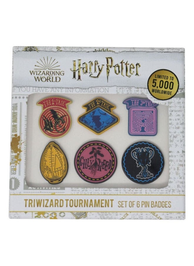 Funko Harry Potter Limited Edition Set of 6 Triwizard Tournament Pin Badges 