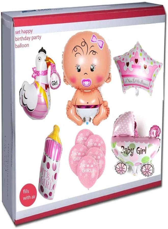 Secret Baby pink Party Balloons, Baby Shower Party Foil Baby girl Balloons baby shower Party Decoration