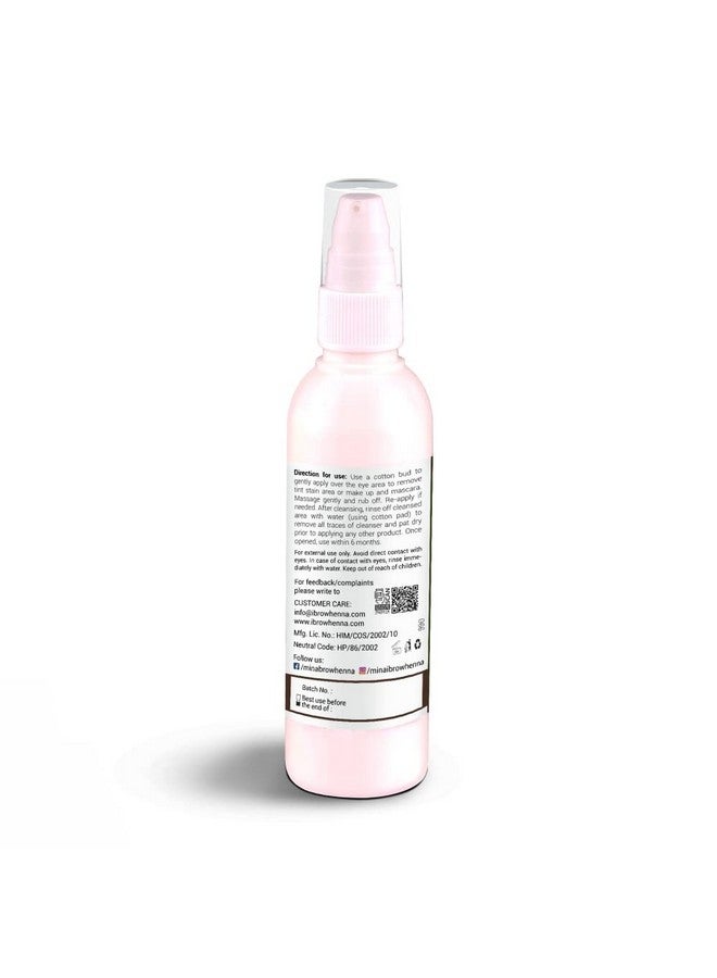 MinaiBrow Mina Ibrow Conditioning Cleanser For Hair And Skin ; Natural And Chemical Free Pre Cleansing Solution For Brow Tint ; Remover Impurities Hydrate And Retail Moisture 100Ml - Image 4