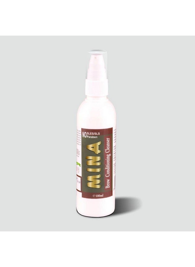 MinaiBrow Mina Ibrow Conditioning Cleanser For Hair And Skin ; Natural And Chemical Free Pre Cleansing Solution For Brow Tint ; Remover Impurities Hydrate And Retail Moisture 100Ml - Image 1