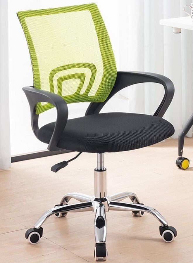 كستم ديكو كرسي مكتب تنفيذي شبكي قابل للدوران 360 درجة بتصميم مريح | كرسي مكتب قابل لتعديل الارتفاع مع دعم للفقرات القطنية | كرسي كمبيوتر للمنزل والمكتب | أخضر - Image 1