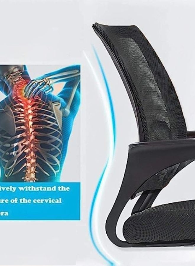 كستم ديكو كرسي مكتب تنفيذي شبكي قابل للدوران 360 درجة بتصميم مريح | كرسي مكتب قابل لتعديل الارتفاع مع دعم للفقرات القطنية | كرسي كمبيوتر للمنزل والمكتب | أخضر - Image 4