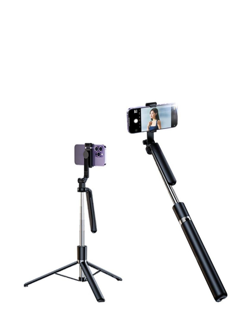 Generic 2-in-1 Bluetooth Selfie Stick & Tripod Stand – Extendable with Wireless Remote for iPhone & Android – Portable Vlogging & Photography Tool  - Image 1