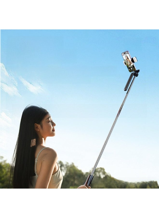 Generic 2-in-1 Bluetooth Selfie Stick & Tripod Stand – Extendable with Wireless Remote for iPhone & Android – Portable Vlogging & Photography Tool  - Image 2