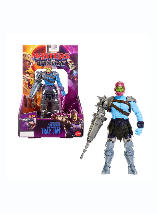 MOTU ​Masters of the Universe Feature Action Figure Cannon Transform Trap Jaw, Twist & Release Move, 5.5 Inch, 2026 Movie Accurate Villain Toy - Image 1