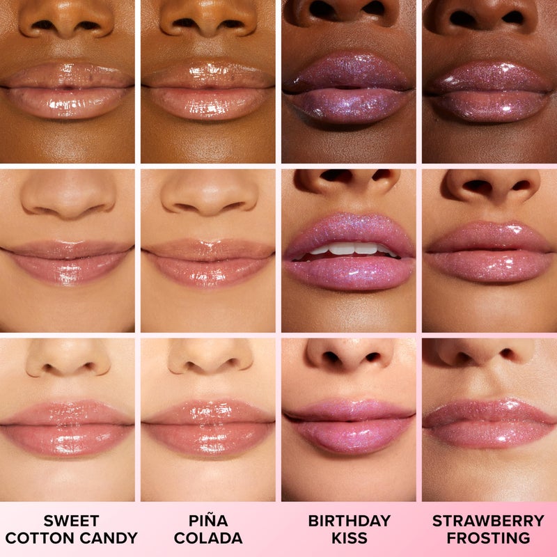 Too Faced Kissing Jelly Lip Oil Gloss | Hydrating Lip Oil + Gloss Hybrid for Instant Moisture and Shine, 0.15 Fl Oz, Sour Watermelon - Image 5