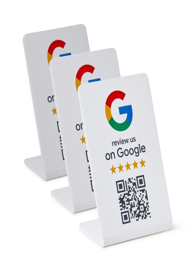 ProsperQR - حامل مراجعات جوجل - تقنية NFC ورمز الاستجابة السريعة، سهل الإعداد، لجميع الشركات (عبوة من 3 قطع) - Image 1