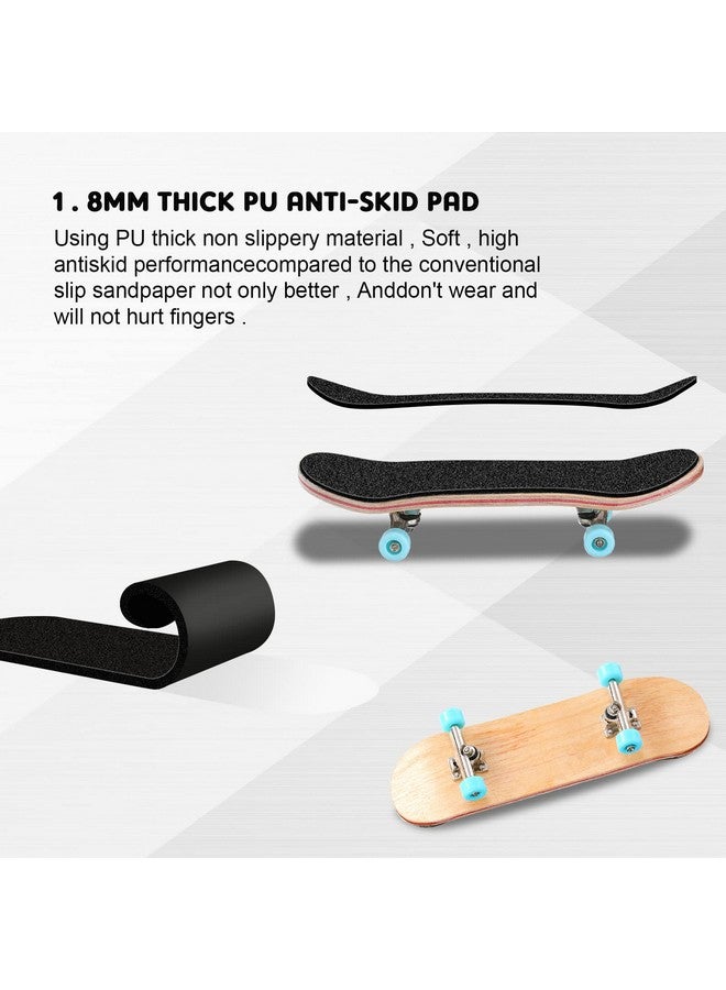 Charniol 2 Pieces Wooden Finger Skateboard Park Mini Finger Skateboard Toy Professional Skateboard Finger Boards with Mini Screws Driver Fingertip Movement Novelty Toys for Teens and Adults - Image 5